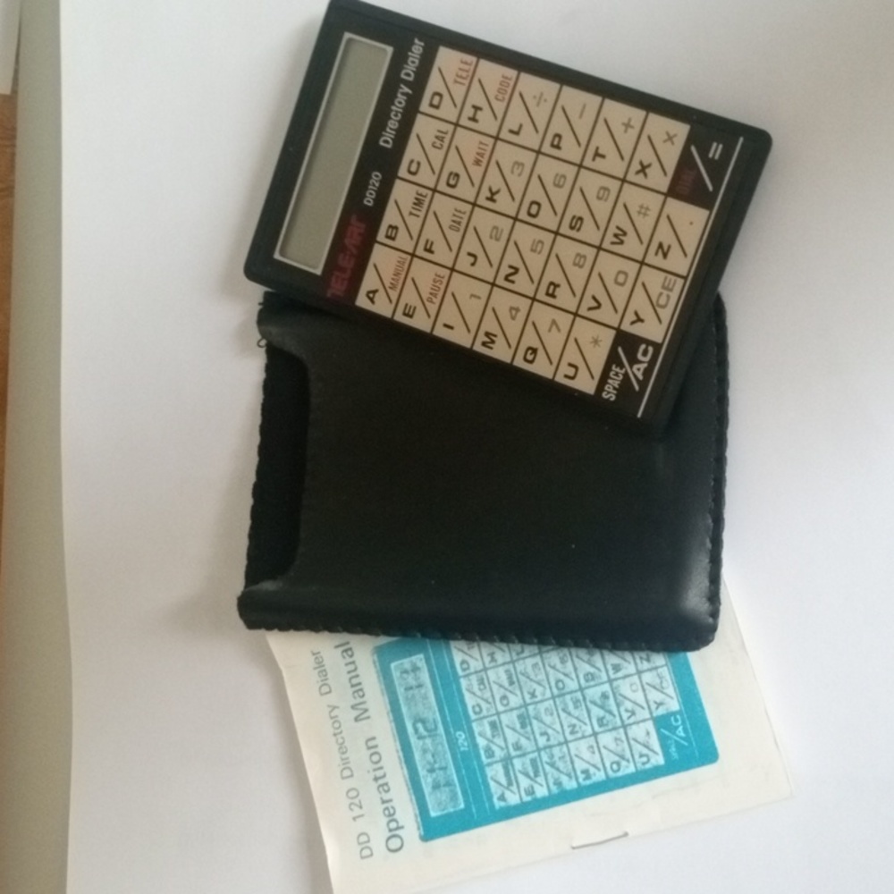 Vintage Tele-Art Directory Land Line Phone  Dialer Calculator DD120  - AS IS